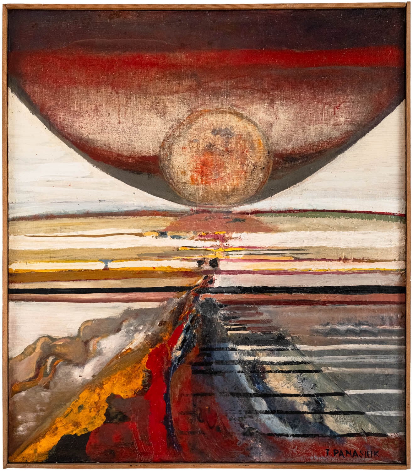 Teresa Panasiuk — Pejzaż ze słońcem / Landscape with Sun