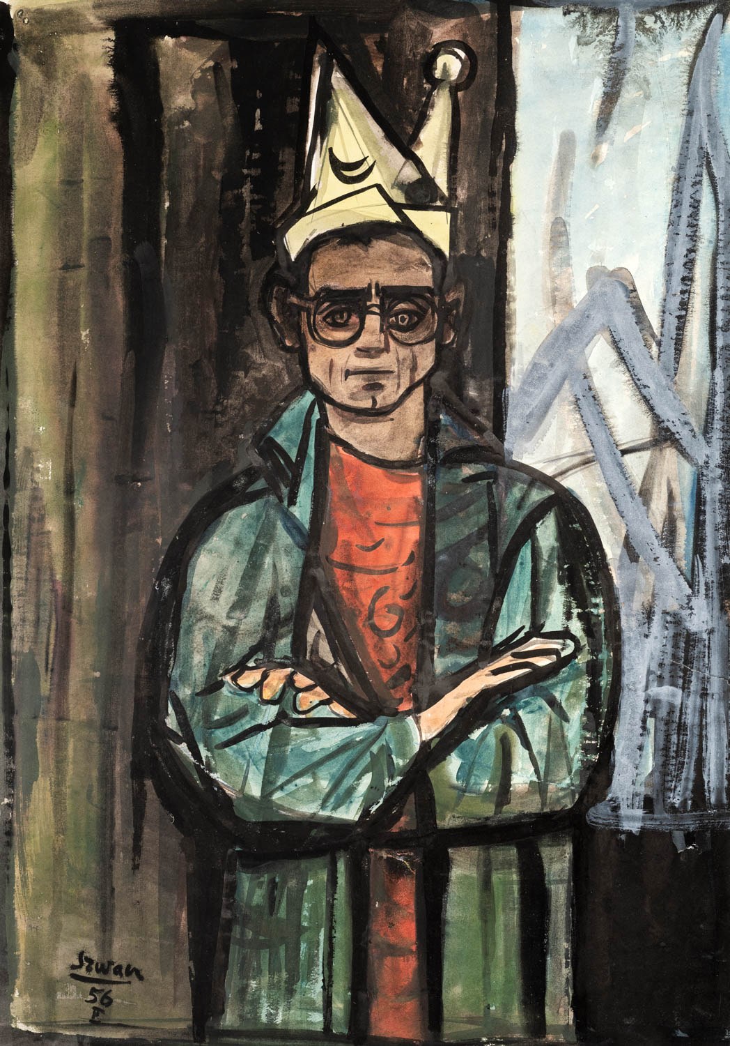 Bogusław Szwacz — Autoportret jako Stańczyk